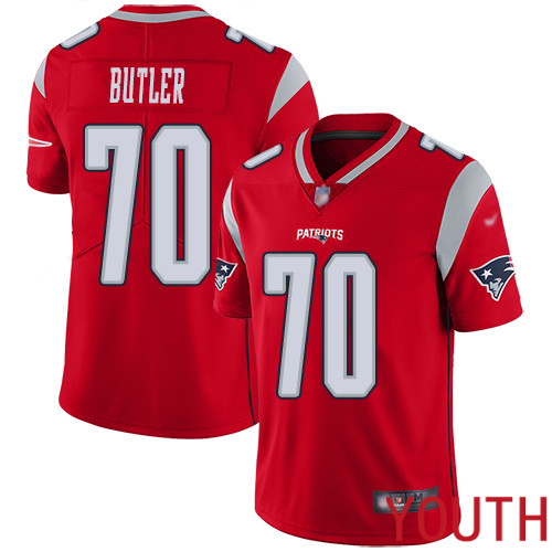New England Patriots Football #70 Inverted Legend Limited Red Youth Adam Butler NFL Jersey